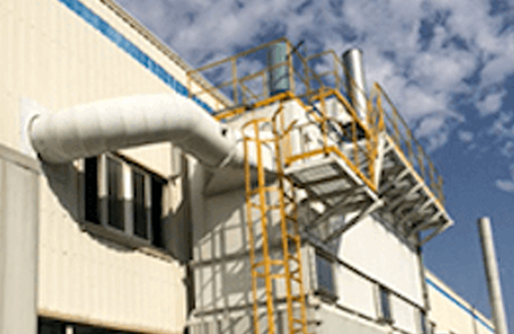 Production workshop dust and fume solution